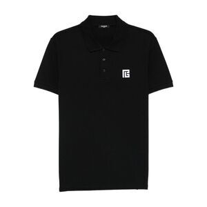 Balmain Black Polo Shirts Men